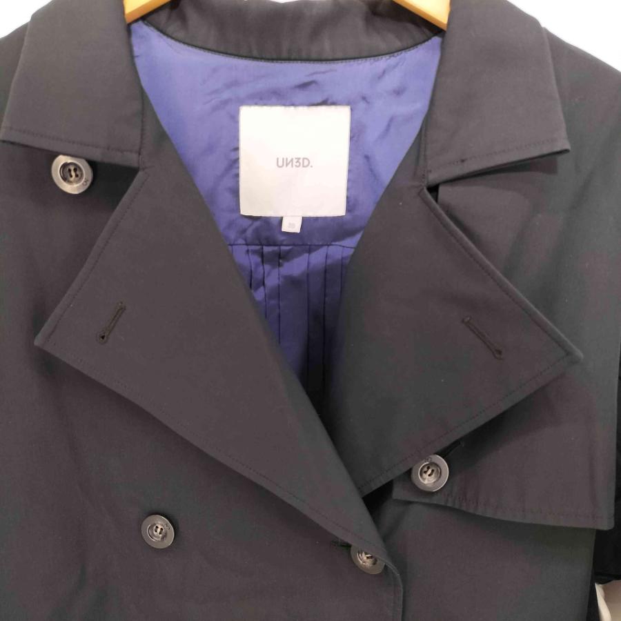 UN3D. UN3D.(アンスリード) ベルテッドショートトレンチコート