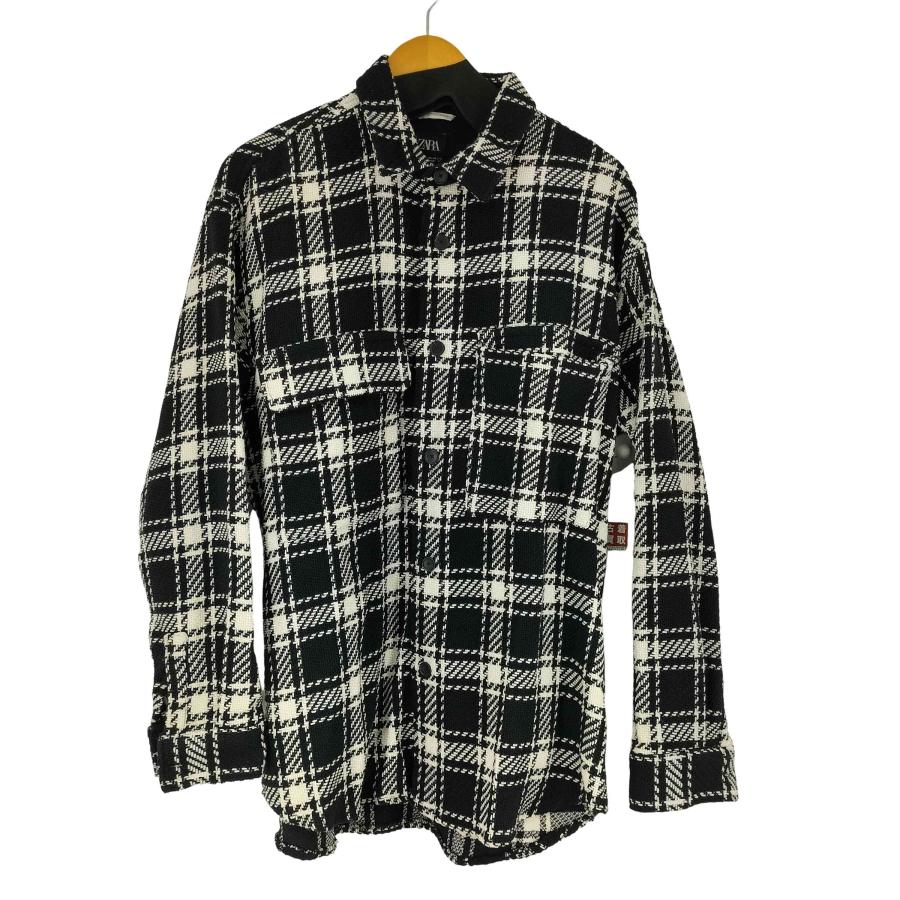 ZARA ZARA(ザラ) テクスチャードチェックオーバーシャツ メンズ