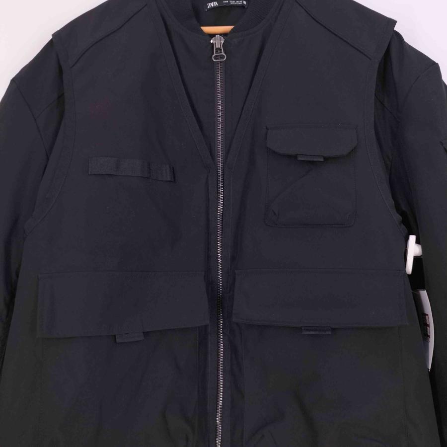 ZARA ZARA(ザラ) ベストレイヤード MA-I ジャケット メンズ import：M 