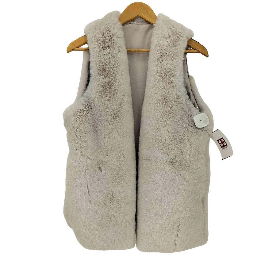 USED古着(ユーズドフルギ) {{moment }} Vネックロングフェイクファー  