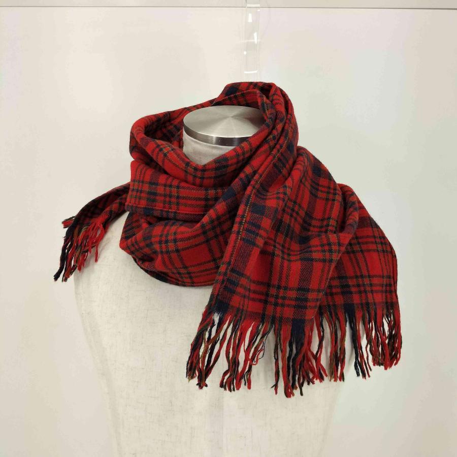 PENDLETON(ペンドルトン) 60s チェック柄 ウールブランケット メンズ  表記無【中古】【ブランド古着バズストア】 PENDLETON（ペンドルトン） 60S チェックウールマフラー メンズ 表記無