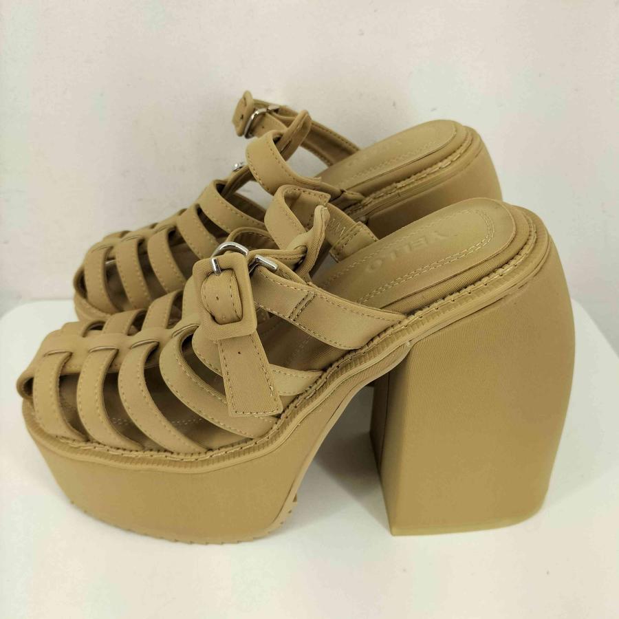 yellaw YELLO(イエロー) SLEEK CHUNKY HEEL SANDALS レディース JPN：S 