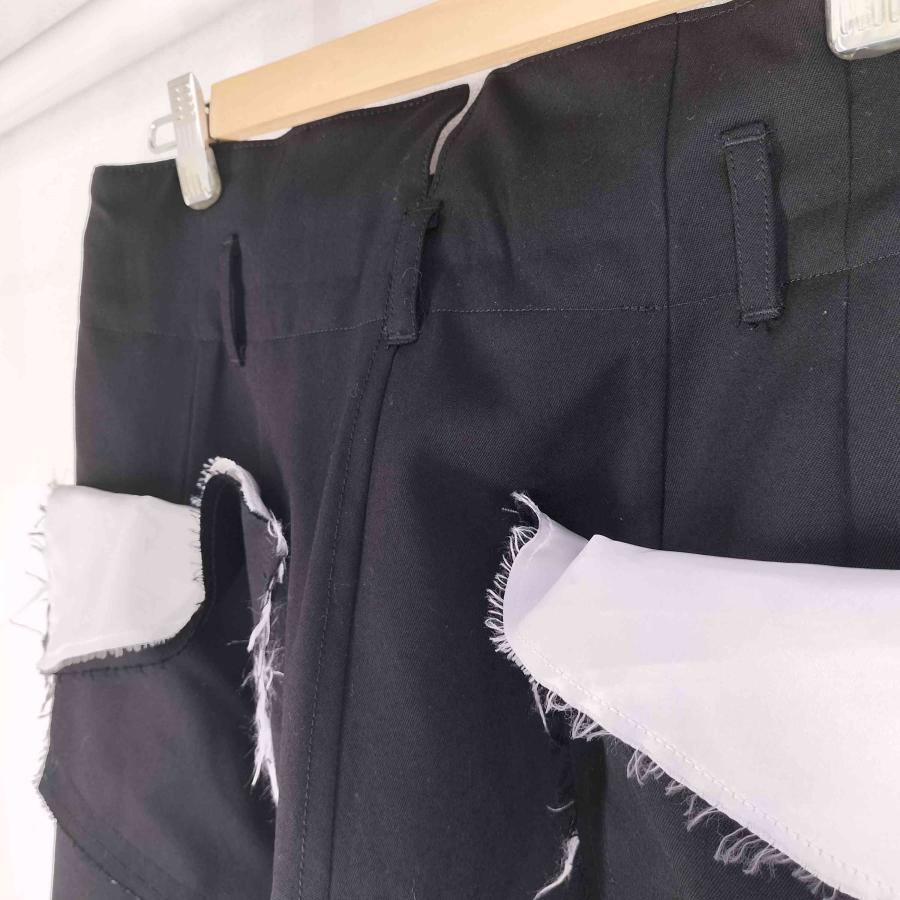 新品同様 SULVAM 24aw Classic Pants レイヤード M 黒 sulvam（サルバム） 24aw Classic Pants メンズ S 中古 古着 0125