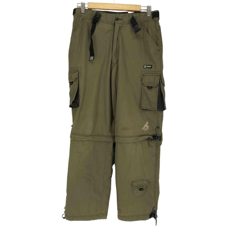 00s カーゴパンツ テックパンツ2way 黒ミリタリーオーバーサイズ