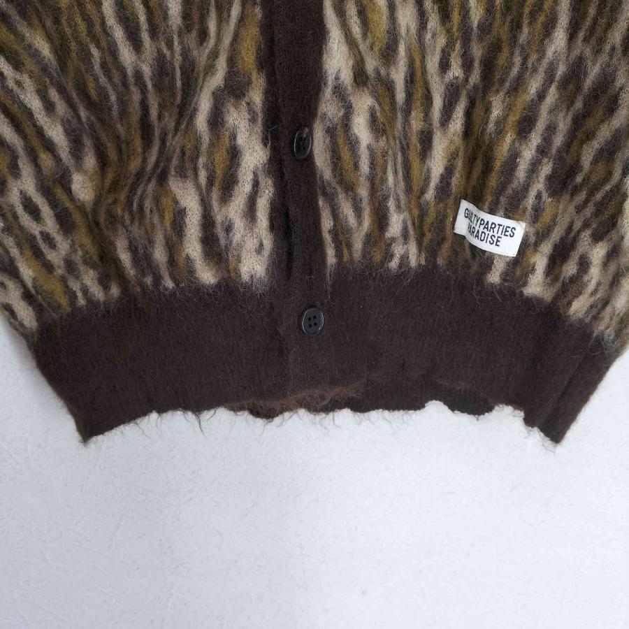 即完売極美品！ワコマリア　レオパードモヘアカーディガン　Lサイズ WACKO MARIA（ワコマリア） レオパード モヘアカーディガン メンズ JPN