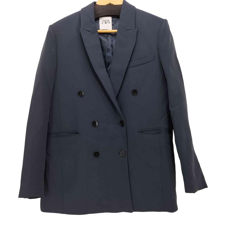 ★即発送★【ZARA】ザラリネン7分袖ブレザー ブランド古着】ZARA / ザラ 8073/120/401 チェック テーラー
