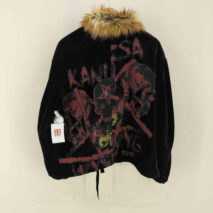 KANIZSA(カニッツァ) フェイクファー ベルベットジャケット メンズ 