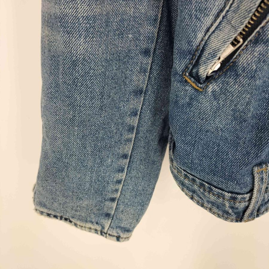 ZARA（ザラ） ダブルライダース デニムジャケット メンズ import：M