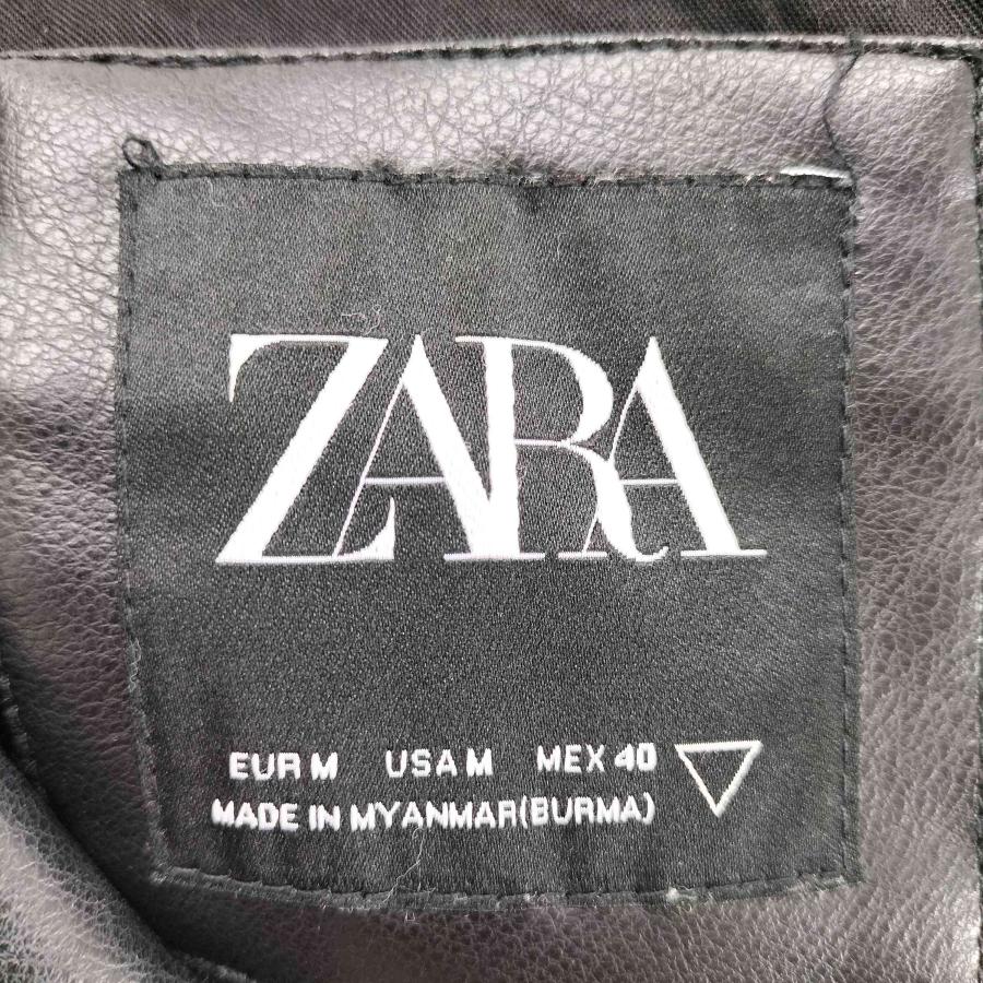ZARA（ザラ） フェイクレザー トラッカージャケット メンズ import：M