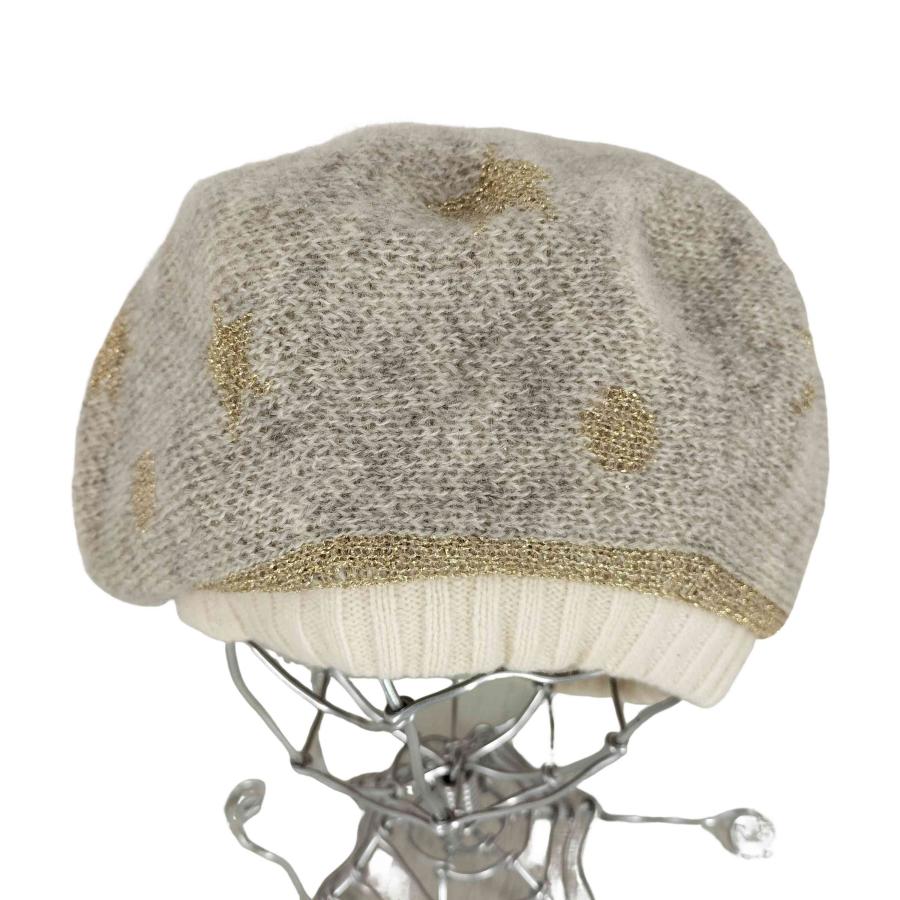 TSUMORI CHISATO（ツモリチサト） chapeau 星柄 モヘヤ混 ニットベレー