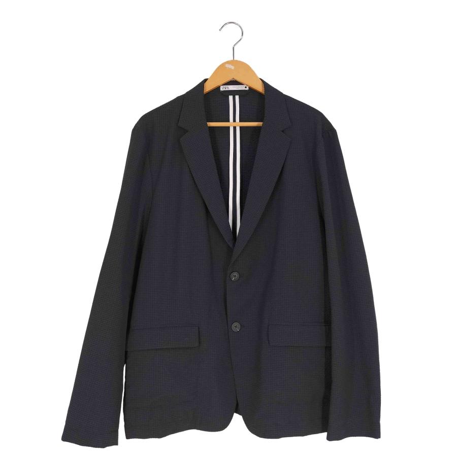 ZARA ZARA(ザラ) シアサッカーブレザー 2B テーラードジャケット ZARA ZARA(ザラ) シアサッカーブレザー 2B テーラードジャケット