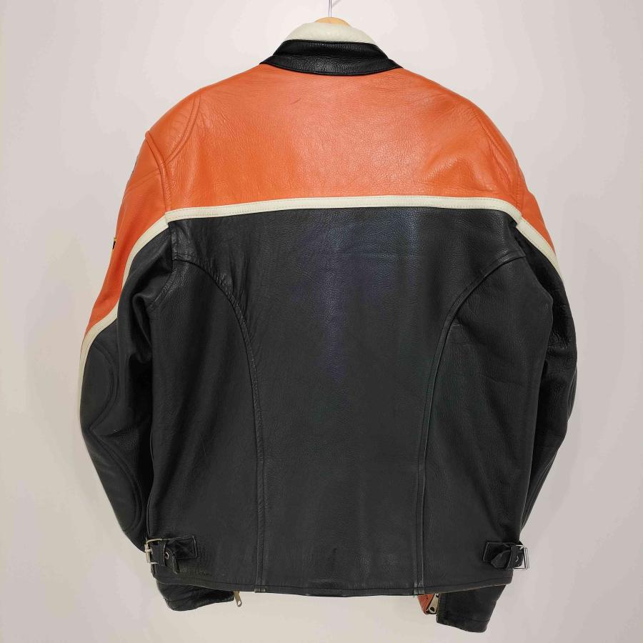USED古着(ユーズドフルギ) real leather レーシングジャケット メンズ