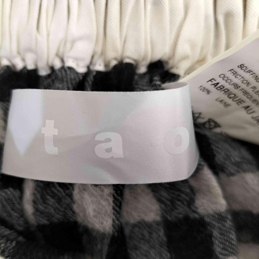 タオ コムデギャルソン ウールチェックスカート tao GARCONS 2024 TAO COMME des GARCONS tao GARCONS(タオコムデギャルソン) AD2024 先