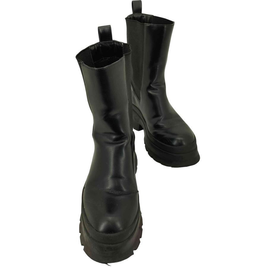 【新品】ZARA ザラ　本革　リアルレザー　サイドゴアブーツ　ブーツ　24.5 ZARA ZARA(ザラ) サイドゴアブーツ レディース JPN：24 中古