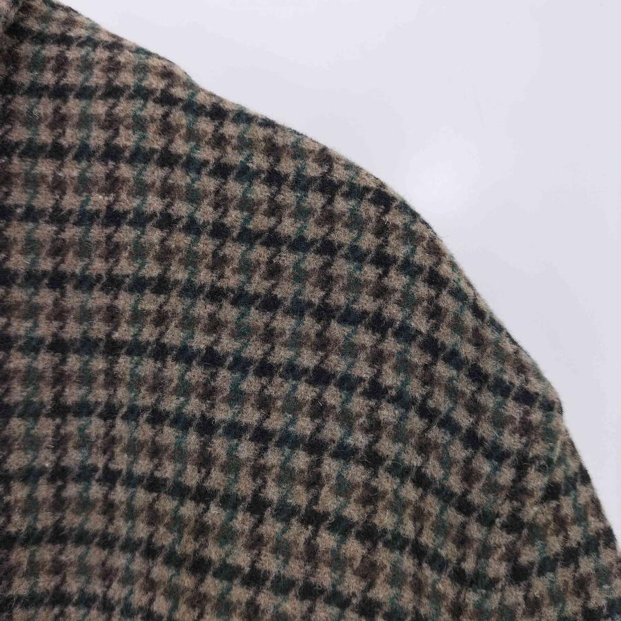 ZARA（ザラ） 千鳥格子 ハウンドトゥース ウール混 ステンカラーコート