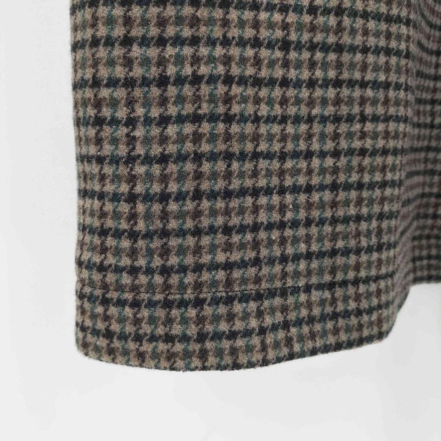 ZARA（ザラ） 千鳥格子 ハウンドトゥース ウール混 ステンカラーコート