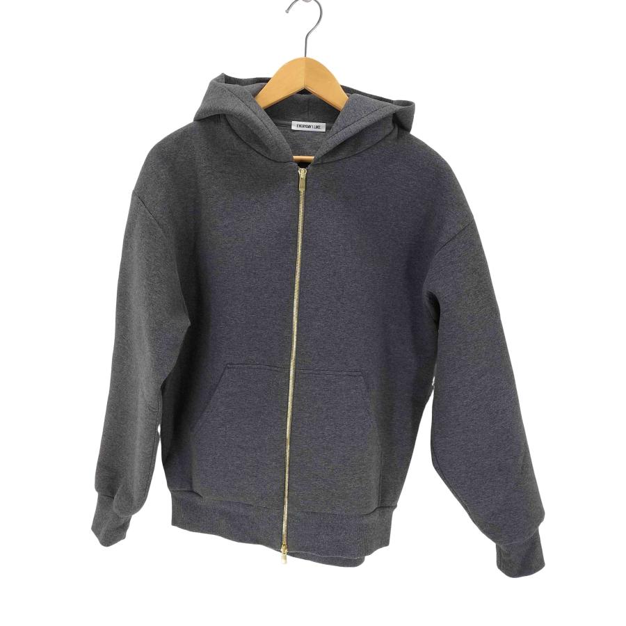 美品　ドゥーズィエムクラス 2025年　オーバーサイズ　フーディ　白 EVERYDAY I LIKE(エブリデイアイライク) Oversized ジップ フーディー