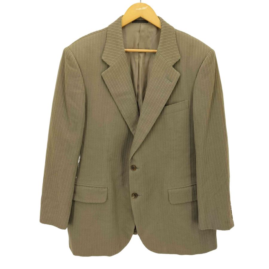 バーバリー 太畝コーデュロイ テーラードジャケット 2B カーキ L