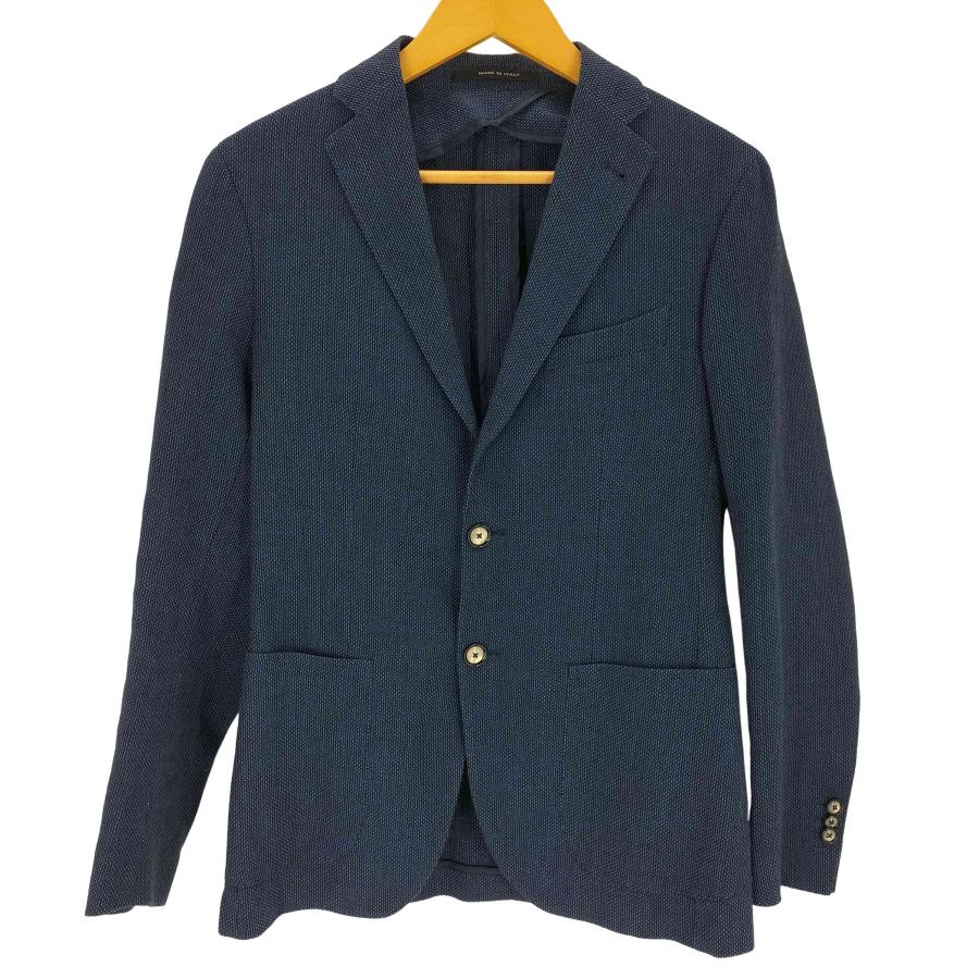 TAGLIATORE(タリアトーレ) ヴァージンウール リネン メランジ テーラードジャケット メンズ  44/R【中古】【ブランド古着バズストア】 TAGLIATORE（タリアトーレ） ヴァージンウール リネン メランジ