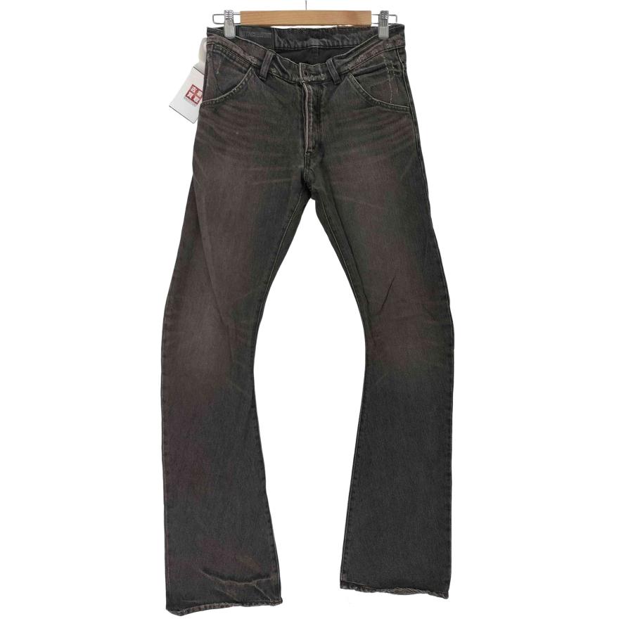 ATTACHMENT black banana flared denim Y2K ATTACHMENT アタッチメント