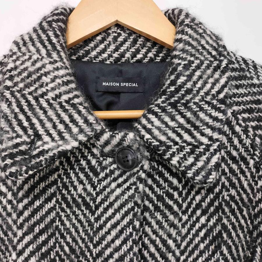 MAISON SPECIAL（メゾンスペシャル） ヘリンボーンケープコートステン