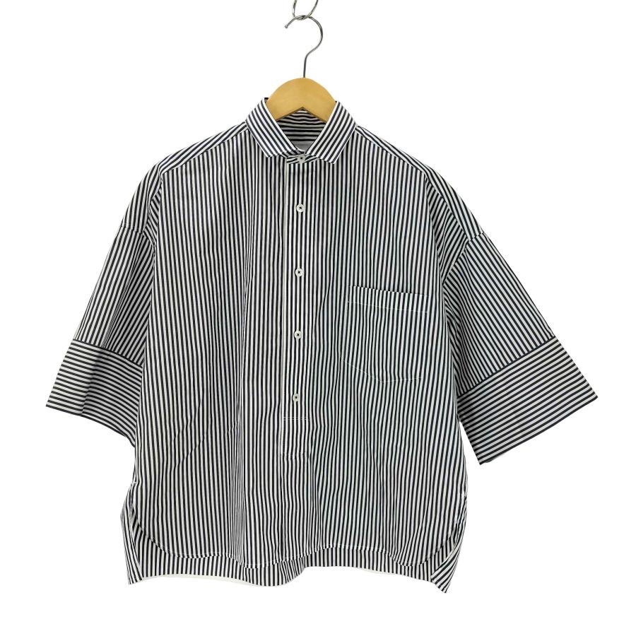 【中古】未使用品 ティッカ TICCA スクエア半袖ダブルカフスシャツ F ホワイト /DO ■OS レディース TICCA（ティッカ） スクエア半袖ダブルカフスシャツ レディース FREE