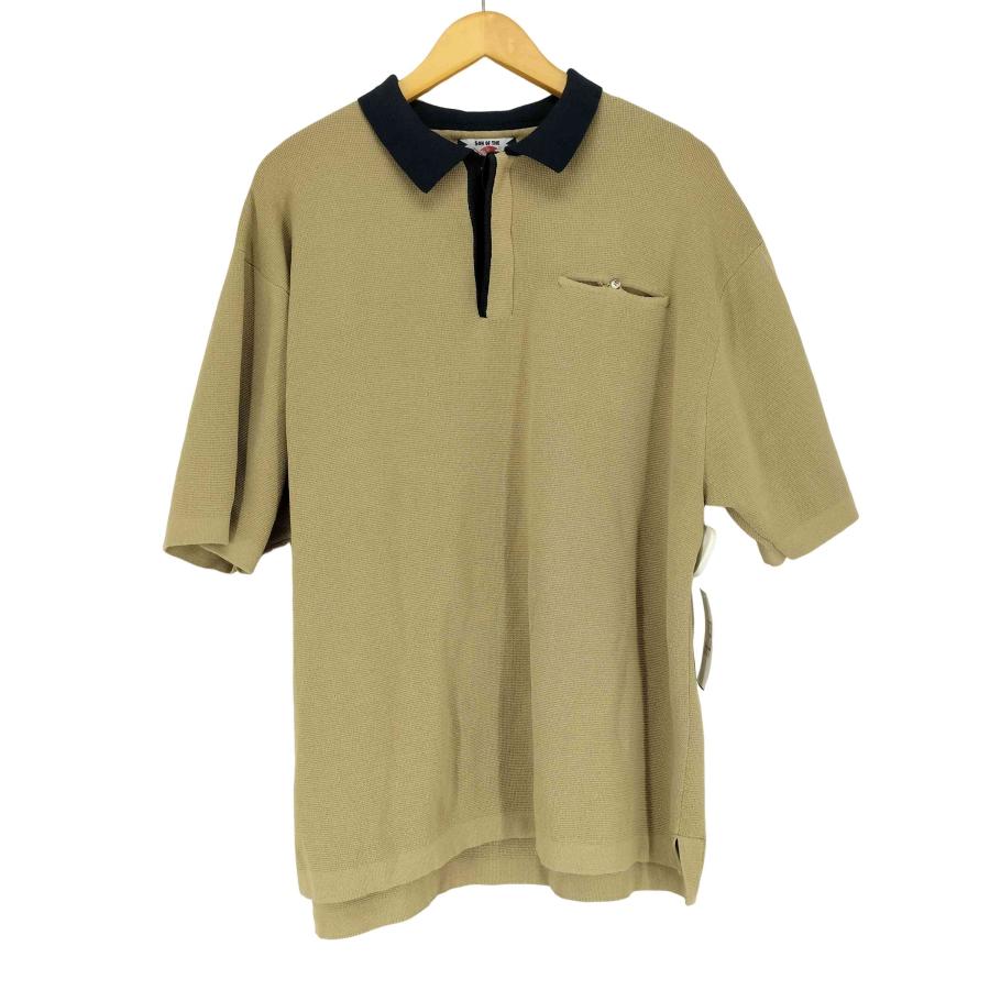 人気アイテム】サノバチーズ ポロシャツ ベロア ボタン 即完売 美品 L