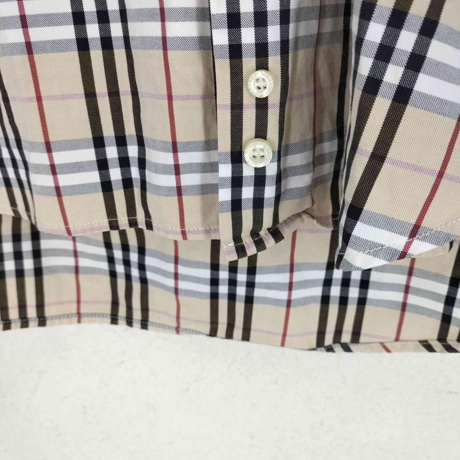 未使用 BURBERRY LONDON ノバチェック ボタンダウン 半袖 シャツ BURBERRY LONDON(バーバリーロンドン) ノバチェック総柄 ボタン
