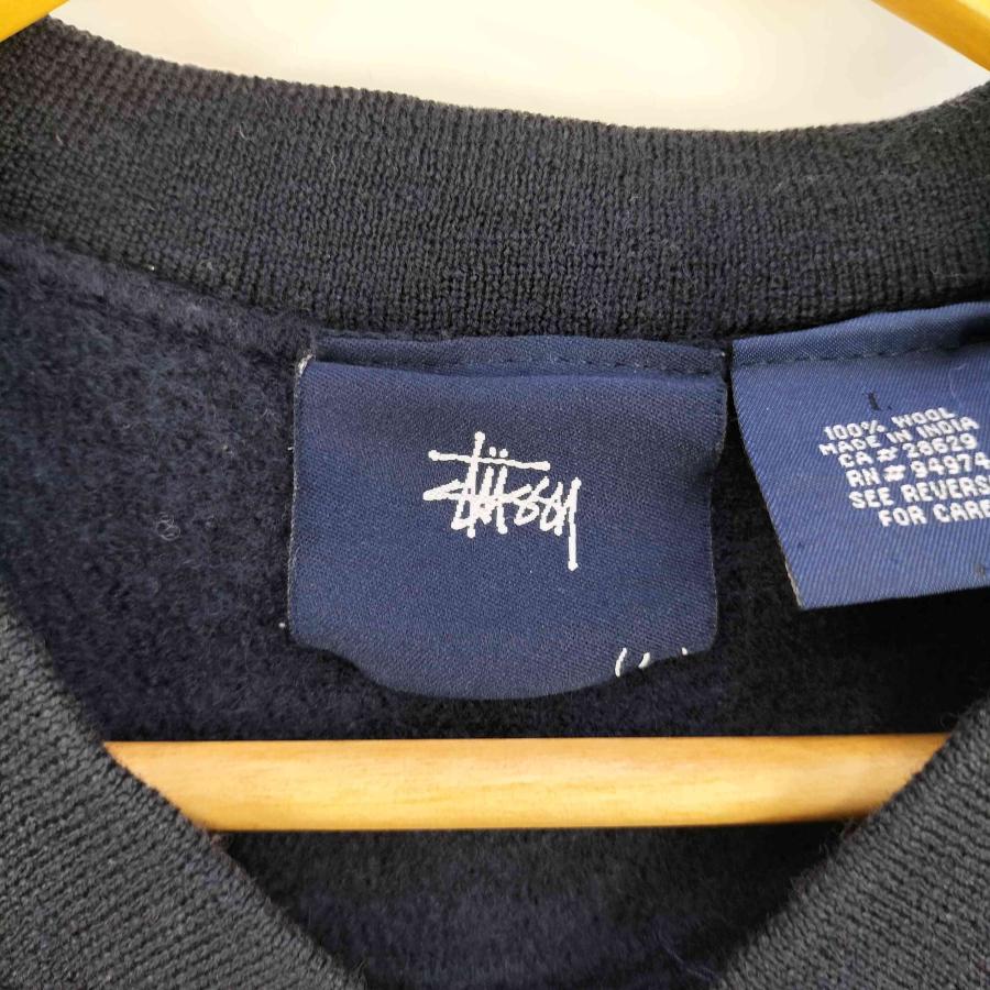 old stussy 90s 紺タグ　ステューシー STUSSY◇90s/紺タグ/USA製/Tシャツ/L/コットン/ブルー