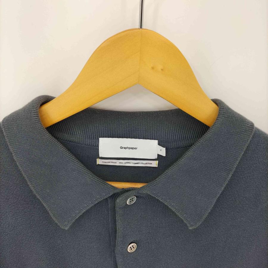 Graphpaper(グラフペーパー) 23SS Suvin Oversized L/S Polo メン 中古