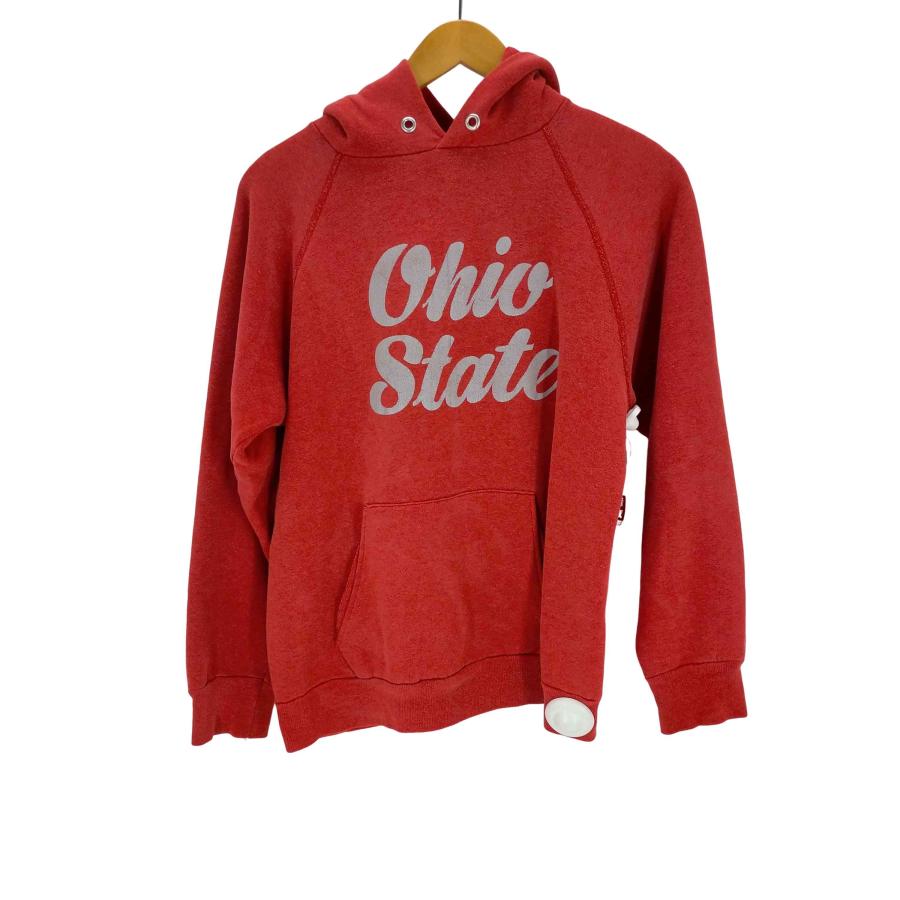 Champion(チャンピオン) トリコタグ カレッジラグランパーカー ohio state メンズ JPN：L 【中古】【ブランド古着バズストア】 Champion（チャンピオン） トリコタグ カレッジラグランパーカー ohio