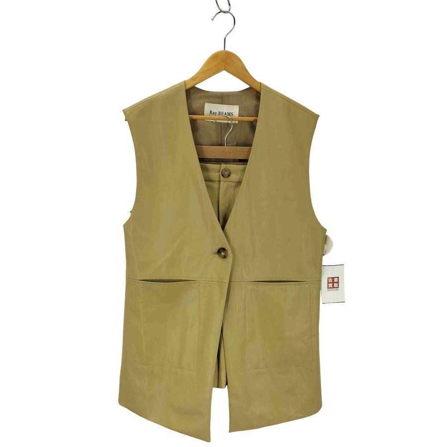 Ray BEAMS BEAMS(レイビームス) フェイクレザーベスト ショート Ray BEAMS BEAMS(レイビームス) フェイクレザーベスト ショート