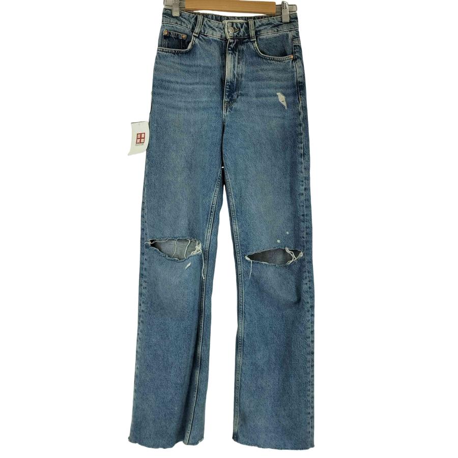 ZARA（ザラ） ダメージ加工デニムパンツ レディース US 34 中古 古着