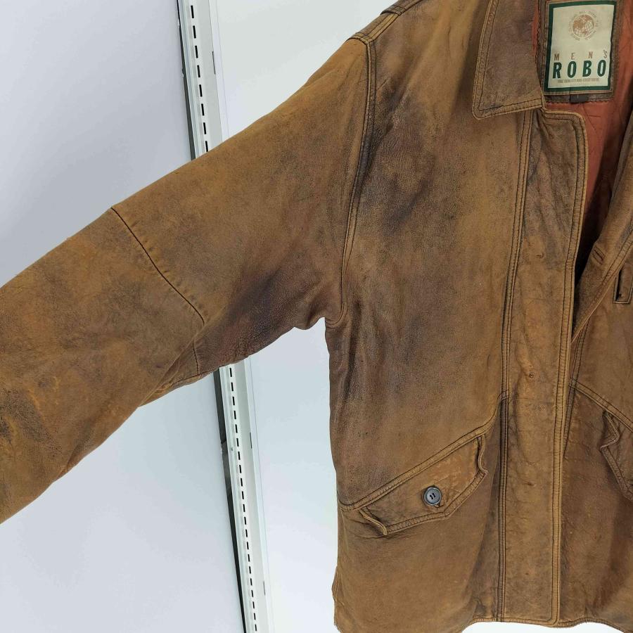 ROBO(ロボ) ラムストーンウォッシュ 羊表革 裏地キルティング レザー