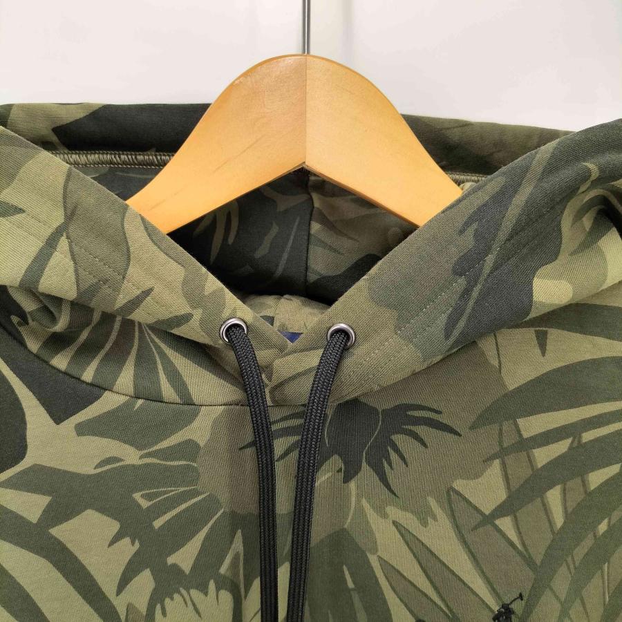POLO RALPH LAUREN(ポロラルフローレン) パームカモ ダブルニット フーディー メンズ import：M 【中古】【ブランド古着バズストア】 POLO RALPH LAUREN（ポロ・ラルフローレン） パームカモ ダブルニット