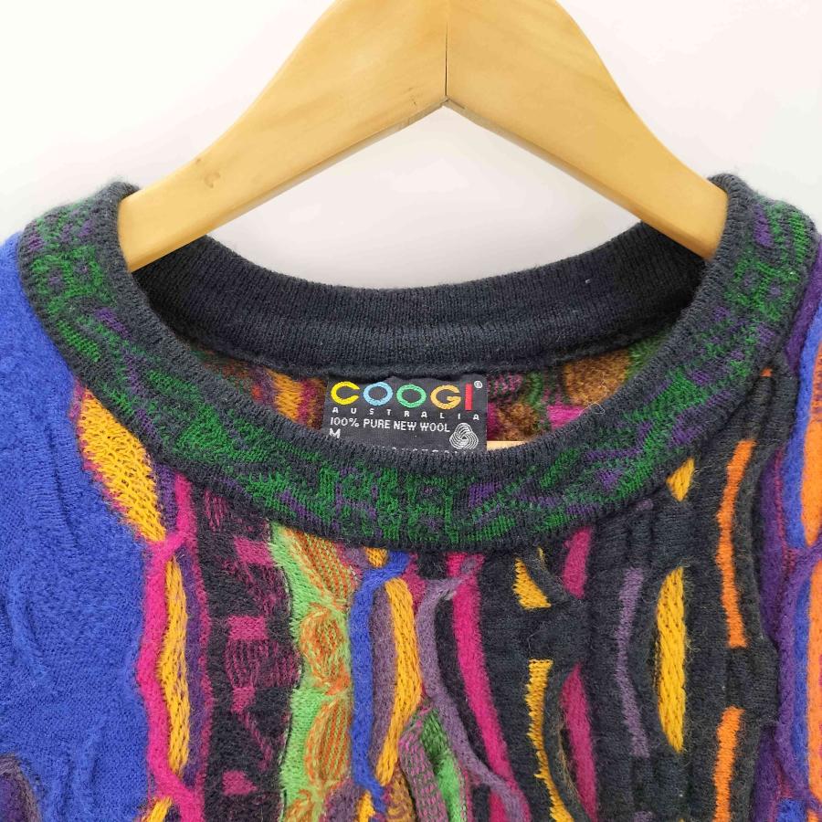 COOGI(クージー) 90S 総柄 3D ウールニット メンズ JPN:M 中古 COOGI(クージー) 90S 総柄 3D ウールニット メンズ JPN:M 中古