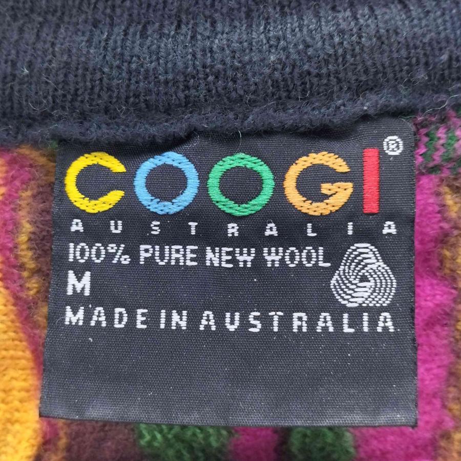 COOGI(クージー) 90S 総柄 3D ウールニット メンズ JPN:M 中古 COOGI(クージー) 90S 総柄 3D ウールニット メンズ JPN:M 中古