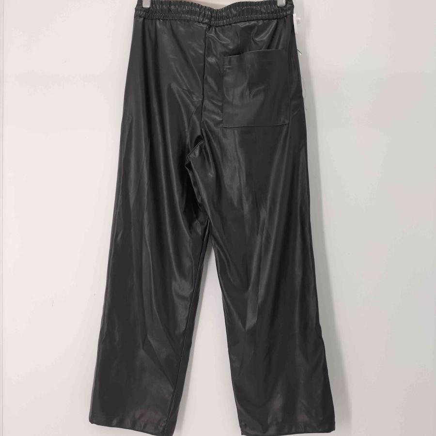 ZARA ZARA(ザラ) 2タックフェイクレザーワイドパンツ レディース ZARA ZARA(ザラ) 2タックフェイクレザーワイドパンツ レディース