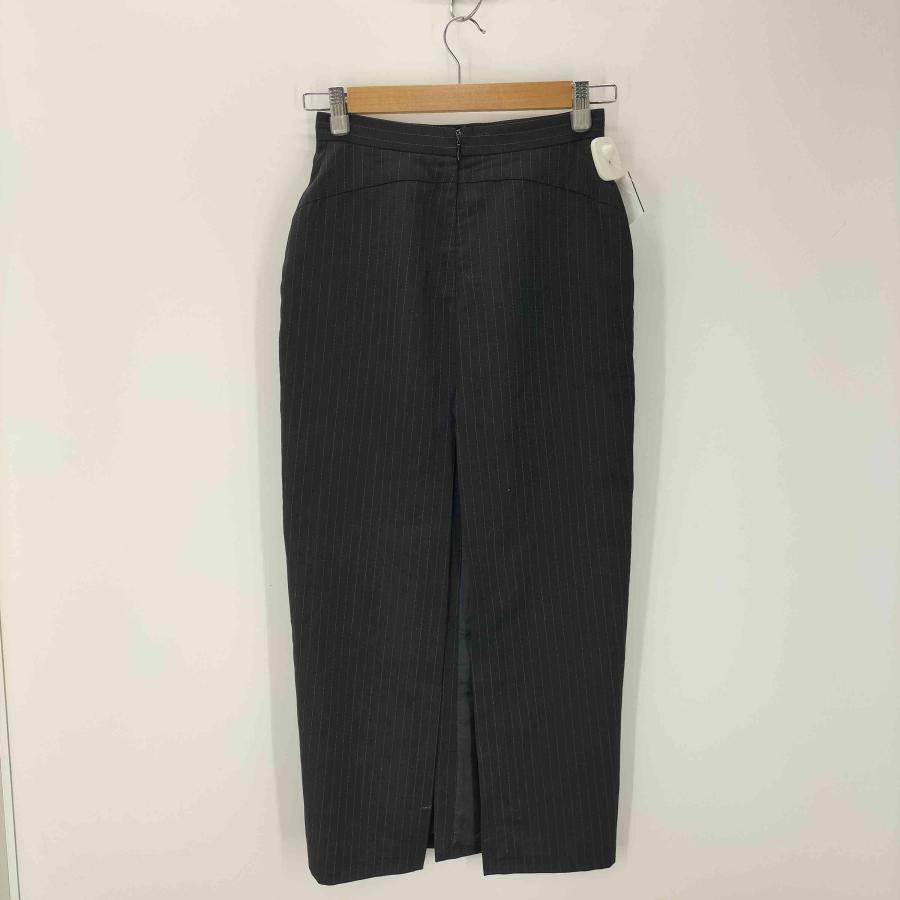 HELMUT LANG LANG(ヘルムートラング) 両面スリット ストライプスカート  