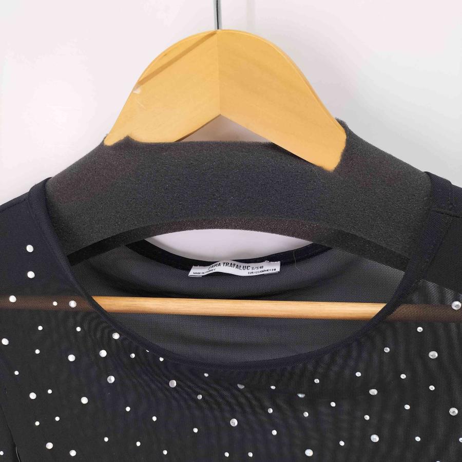 ZARA ZARA(ザラ) L/S ラインストーンシアートップス レディース ZARA ZARA(ザラ) L/S ラインストーンシアートップス レディース