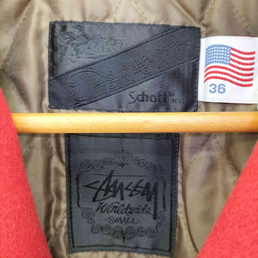 STUSSY（ステューシー） ウールナイロン ダブルライダースジャケット