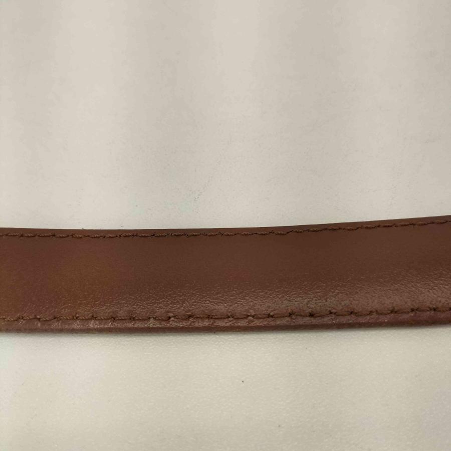 【美品】トリーバーチ TORY BURCH レザーベルト ブラウン TORY BURCH BURCH(トリーバーチ) USA製 ロゴ レザーベルト