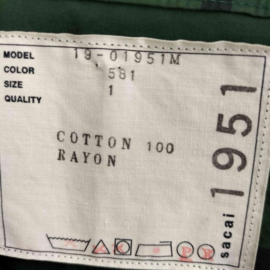 sacai（サカイ） ×Dr.Woo 19ss フラワー刺繍レイヤードプルオーバー