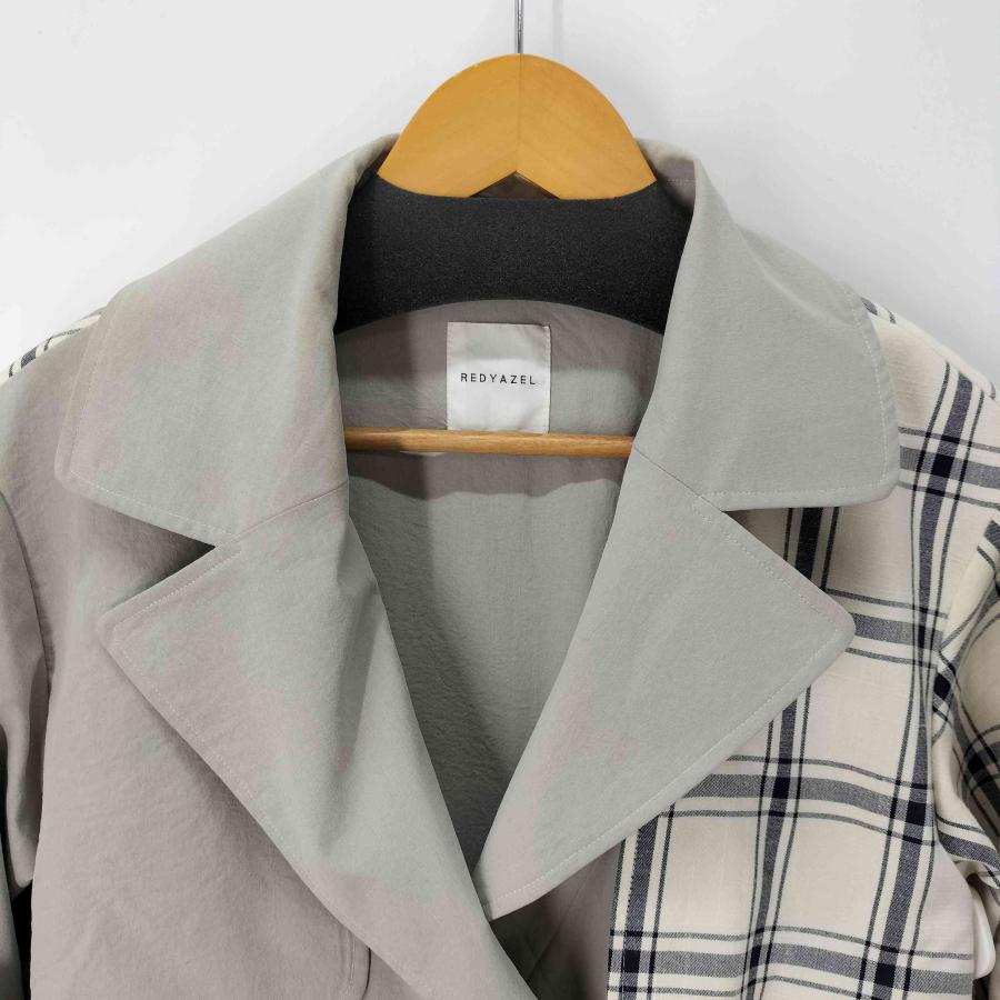 REDYAZEL（レディアゼル） チェックブロッキングプリーツトレンチ