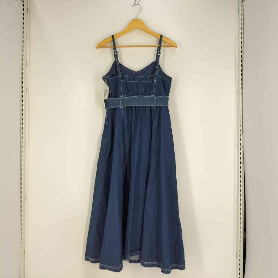 グレイル GRL(グレイル) ベルト付配色ステッチデニムキャミワンピース  