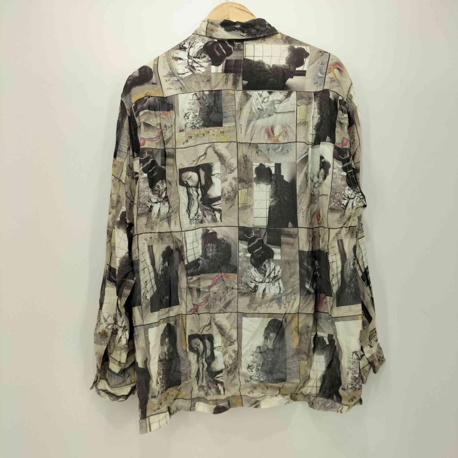 WACKO MARIA モノクロ写真プリントシャツ L WACKO MARIA MARIA(ワコマリア) 伊藤晴雨 総柄 L/S 開襟