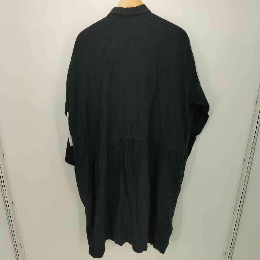 ICHI（イチ） Antiquites リネン タックシャツワンピース レディース