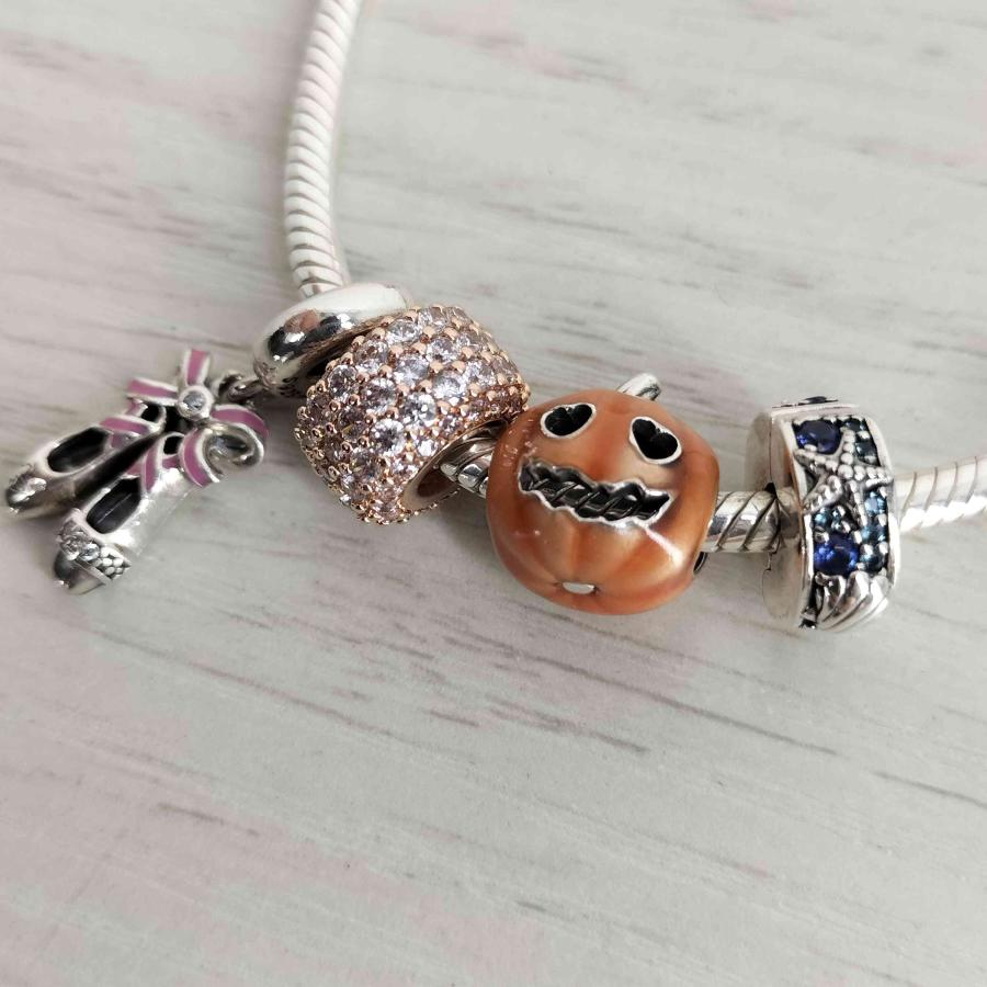 PANDORA（パンドラ） ALE MET S 925刻印 4連 チャームブレスレット