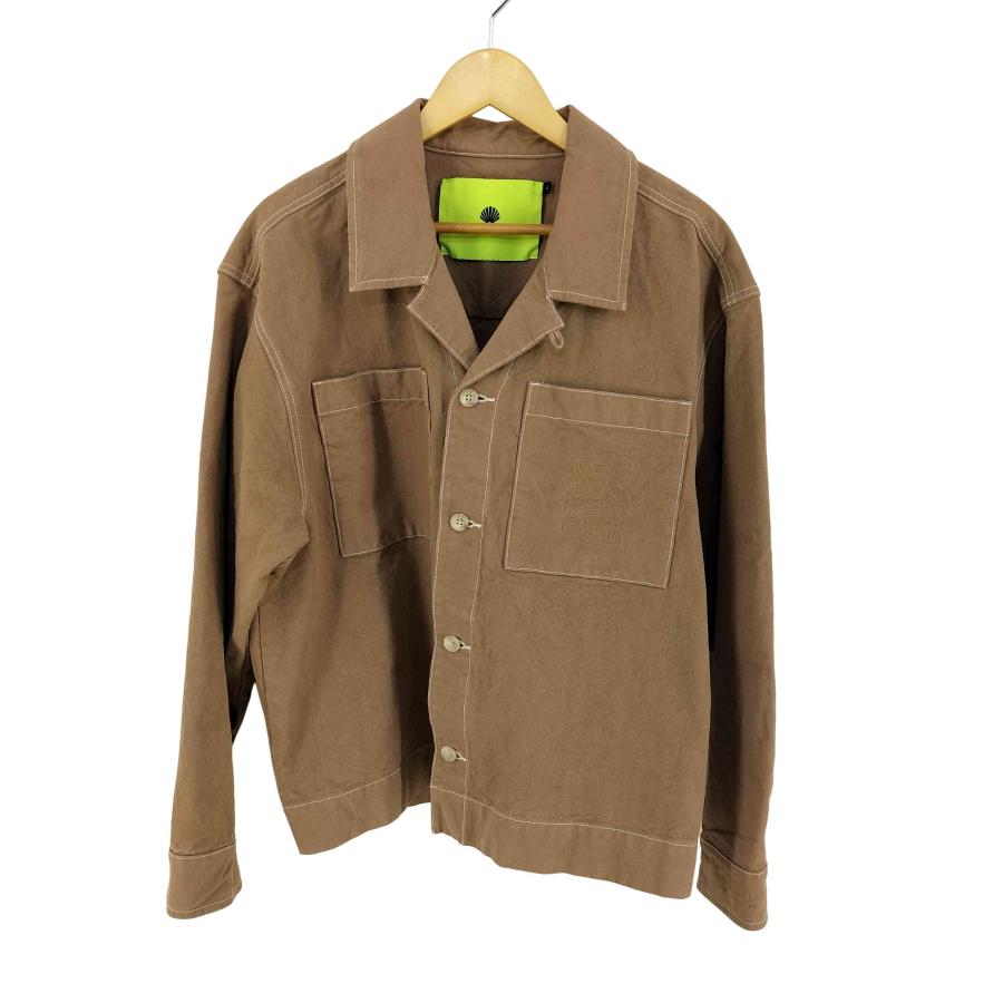 USED古着(ユーズドフルギ) NEW AMSTERDAM ループカラー シャツジャケット メンズ import：L 【中古】【ブランド古着バズストア】 USED古着(ユーズドフルギ) NEW AMSTERDAM ループカラー シャツ