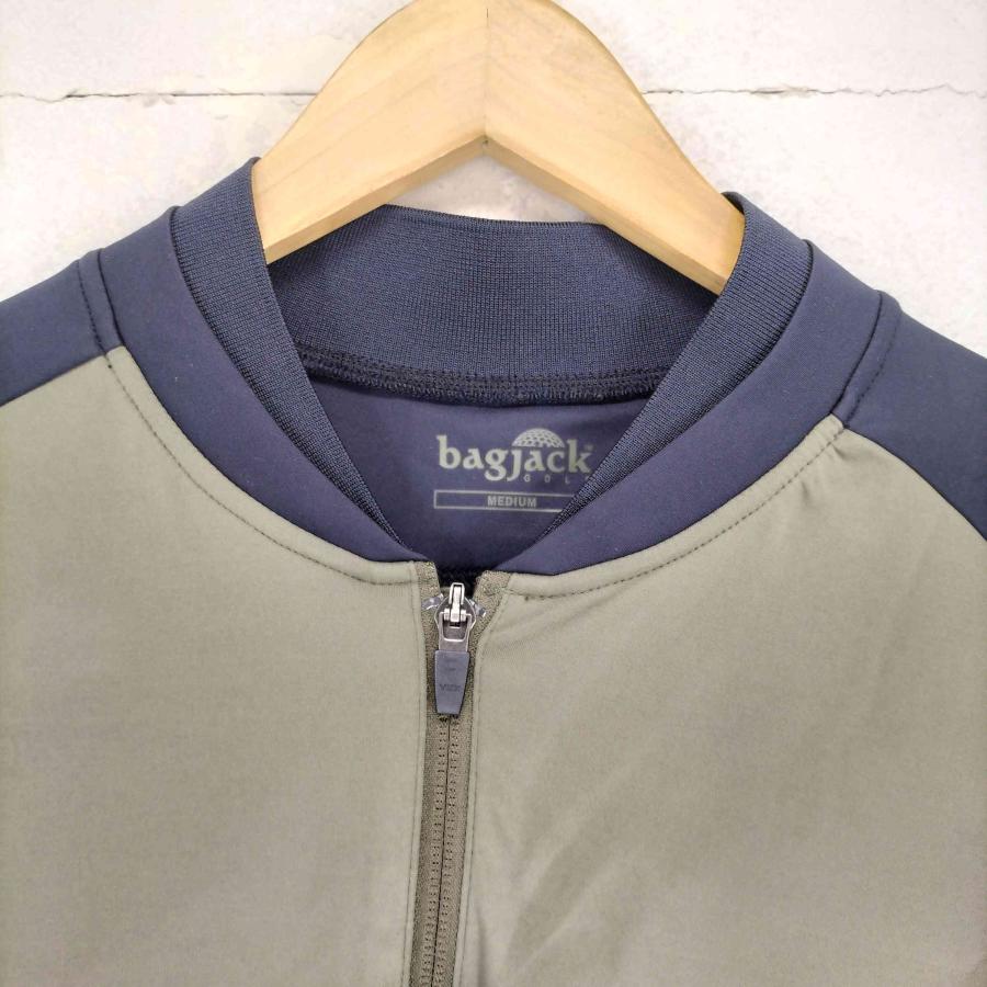 BAGJACK（バッグジャック） GOLF フロントジップポロシャツ メンズ M